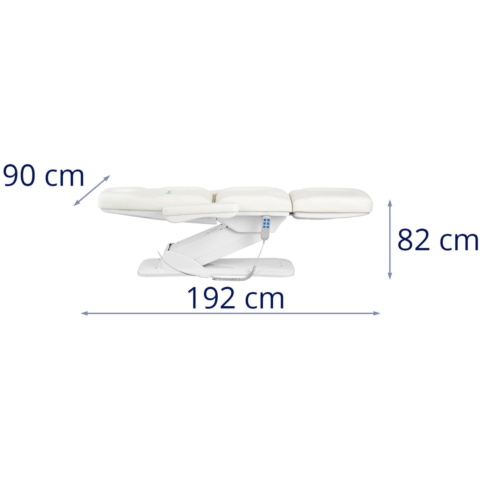 physa wellness & lifestyle physaBITONTO Lettino per estetista - 150 kg - Bianco Lettino estetica Poltrone pedicure per centri massaggio