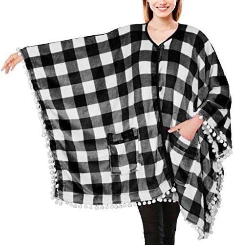 PAVILIA Fleece Poncho Blanket 