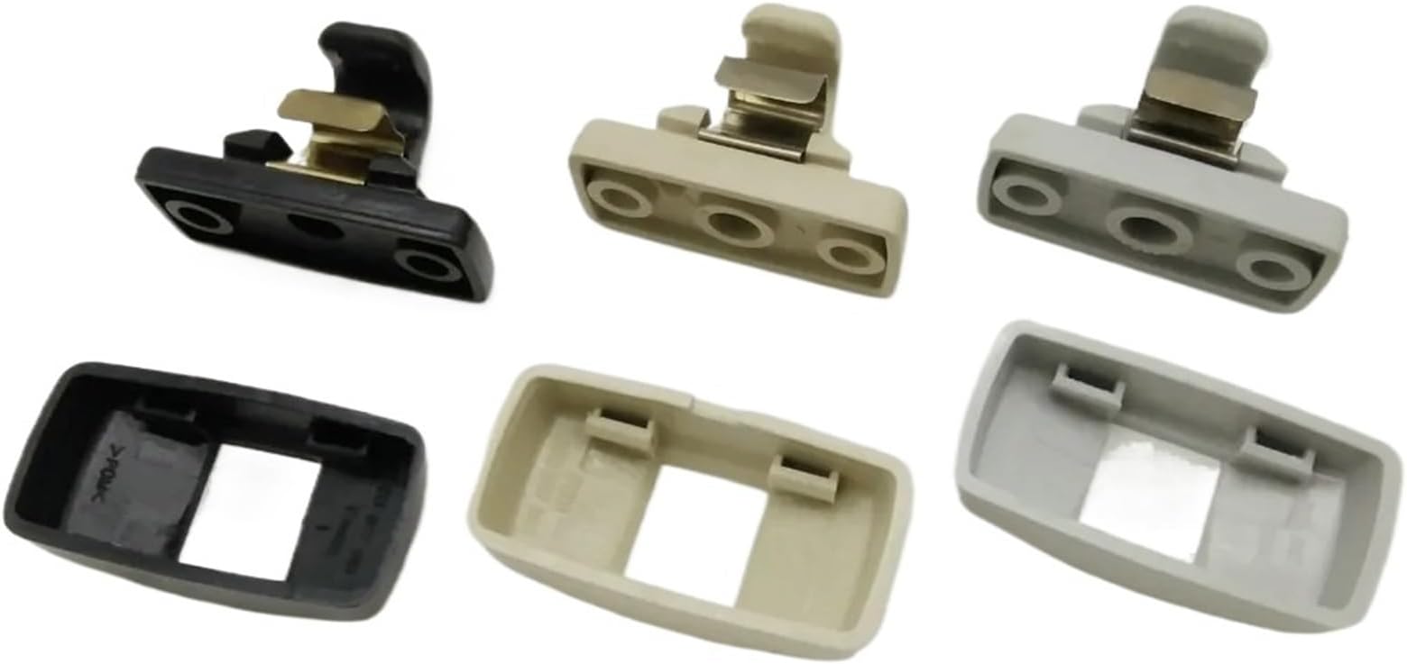 3B0857561B New Sun Visor Hook Clip Bracket Hanger, for VW, for Golf, for Jetta, for Passat, for POLO, for Seat, for Beetle, 3B0 857 561 B Sun Visors Replacement (Size : Black)