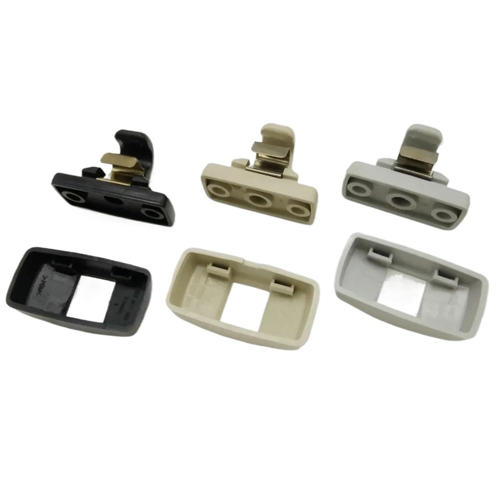 3B0857561B New Sun Visor Hook Clip Bracket Hanger, for VW, for Golf, for Jetta, for Passat, for POLO, for Seat, for Beetle, 3B0 857 561 B Car Sun Visor(Black)