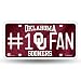 NCAA Oklahoma Sooners #1 Fan Metal Auto Tag