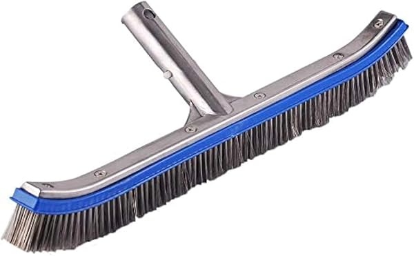 Heavy Duty 18 inch Pool Brush with stainless steel wire bristles