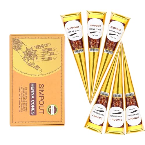Pasta para teñir cabello Hair Cones 6 unidades marrón rojizo miniatura 1