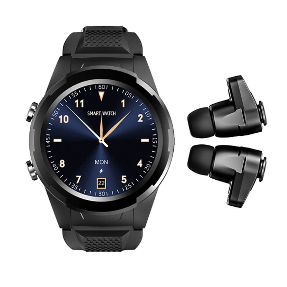 Smartwatch fitness, kolorowy ekran IPS 1,28", kompatybilny z telefonami z systemem Android i iOS, z funkcją monitorowania tętna i tlenu we krwi, wieloma trybami ćwiczeń