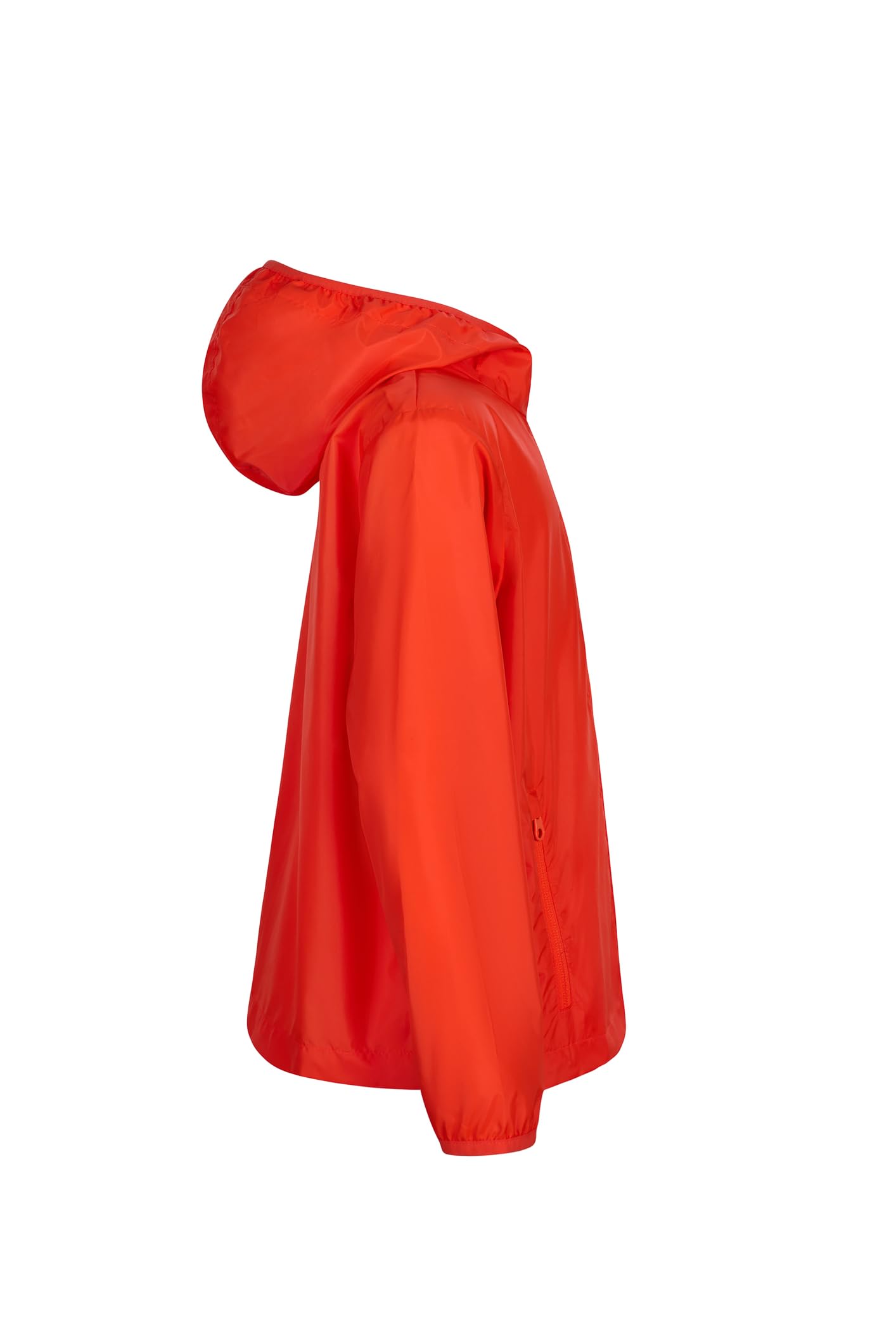 Mukua Stockton Kids Coupe-vent pour enfant Blanc Taille 12/14, Rouge fluo, 5-6 ans