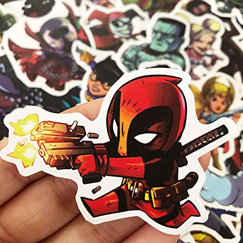 image for Acekar Superhero Stickers[50pcs] Waterproof for Decal， Laptop Hydro 