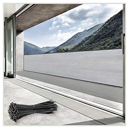 ColourTree 4' x 50' Grey Fence Privacy Screen Windscreen Cover Fabric Shade Tarp Netting Mesh Cloth - Commercial Grade 170 GSM - Heavy Duty - 3 Years Warranty - Custom