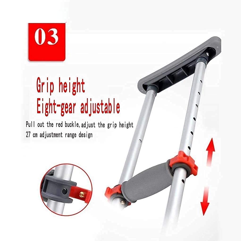 Muletas Axilas Muleta Plegable Altura Ajustable Bastón Muletas Ortopédicas Unisex Familia Present