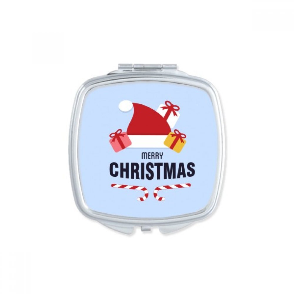 Miroir de poche compact résout retouches maquillage Noël portable