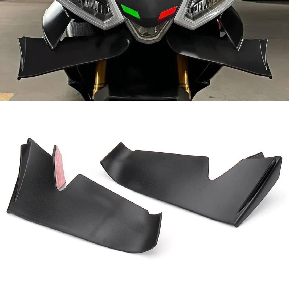 do aerodynamicznego zestawu WSinglet Aprilia RS660 | Akcesoria motocyklowe, zestaw skrzydeł, czarny, spojler, przednia owiewka