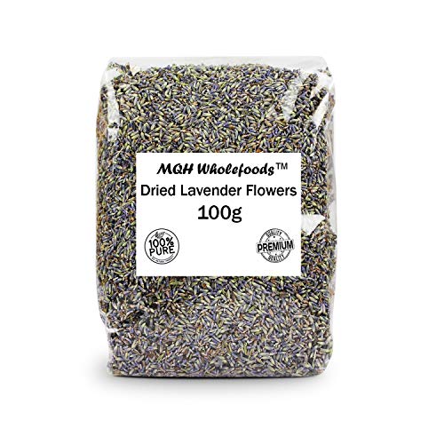 MQH Wholefoods™ Dried French Lavender Flowers Loose Fresh Natural Genuine Scent Pot Pourri Premium Quality! (100g)