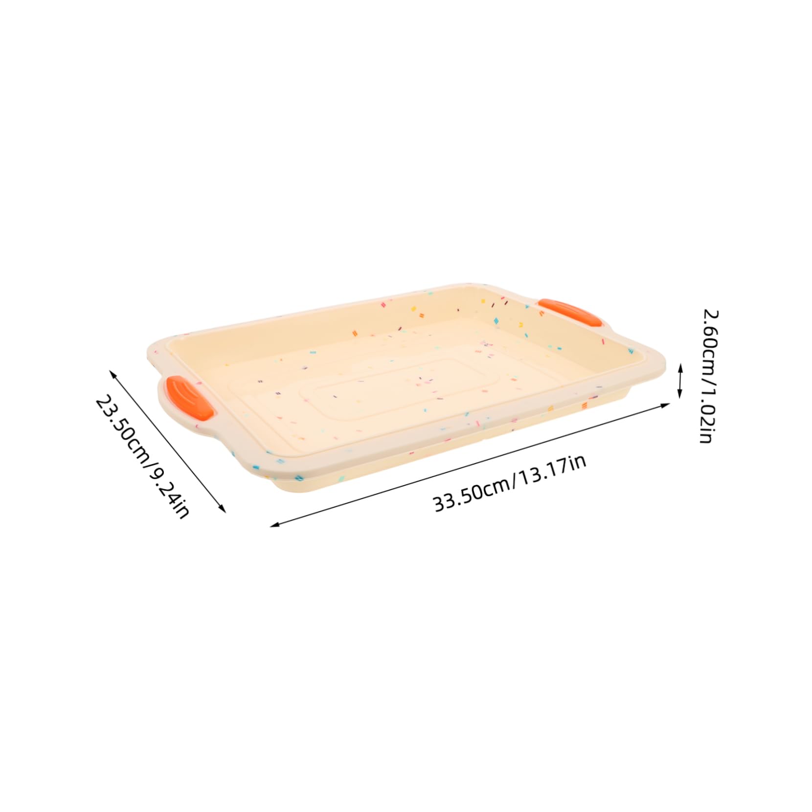 OSALADI Silicone Square Baking Dish for Family Baking Non-stick Brownie Flexible Bakeware for Easy Release Creative Treats High Temperature for Daily Use
