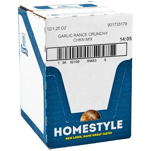 McCormick Garlic Ranch Crunchy Chicken Seasoning Mix, 1.25oz, 12 pouches