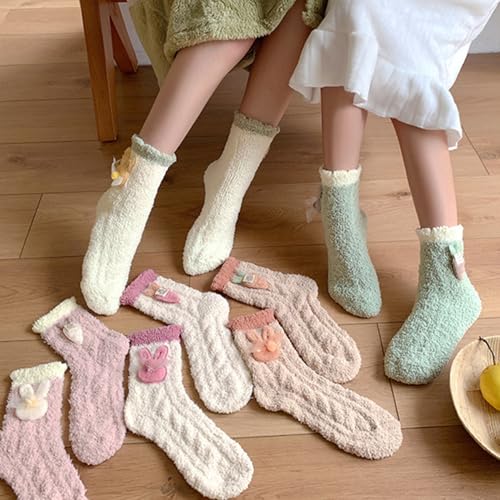 Image of Benefeet Sox Womens Fuzzy Socks Girls Cute Slipper Sock Funny Fluffy Winter Warm Soft Cozy Plush Indoor Sleep Sock