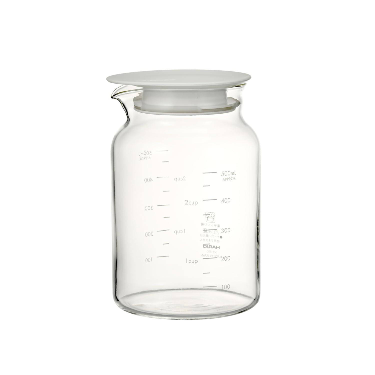 Amazon｜HARIO(ハリオ) 耐熱ガラス フルーツポット SLOWRA 500mL 保存
