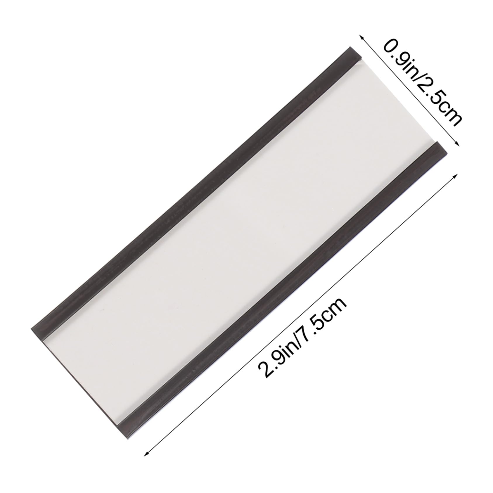 SOLUSTRE Porta Etichette Magnetico Clip da 76x25mm, Set da 50 Morsetti per Cartellini Prezzo Supermercato, Espositori Magnetici per Magazzino e Ufficio, Sostituzione Facile Carta, Uso