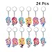 Produktbild Toyvian 24 süße Meerjungfrauen-Schlüsselanhänger, für Mädchen und Kawaii, Schlüsselanhänger, Rucksack, für Handtaschen, Mädchen, kleine Geschenke, Cartoon-Schlüsselanhänger, Autoschlüsselhalter