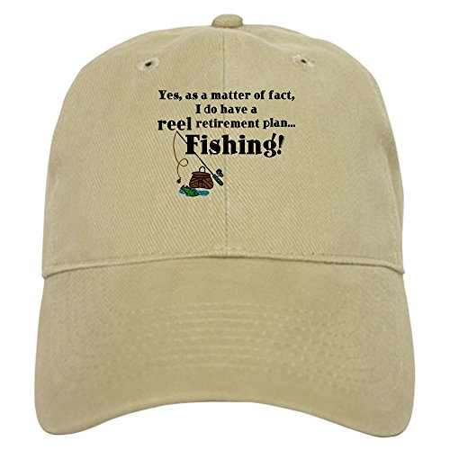 CafePress Reel Retirement Plan Cap Unique Adjustable Baseball Hat Khaki