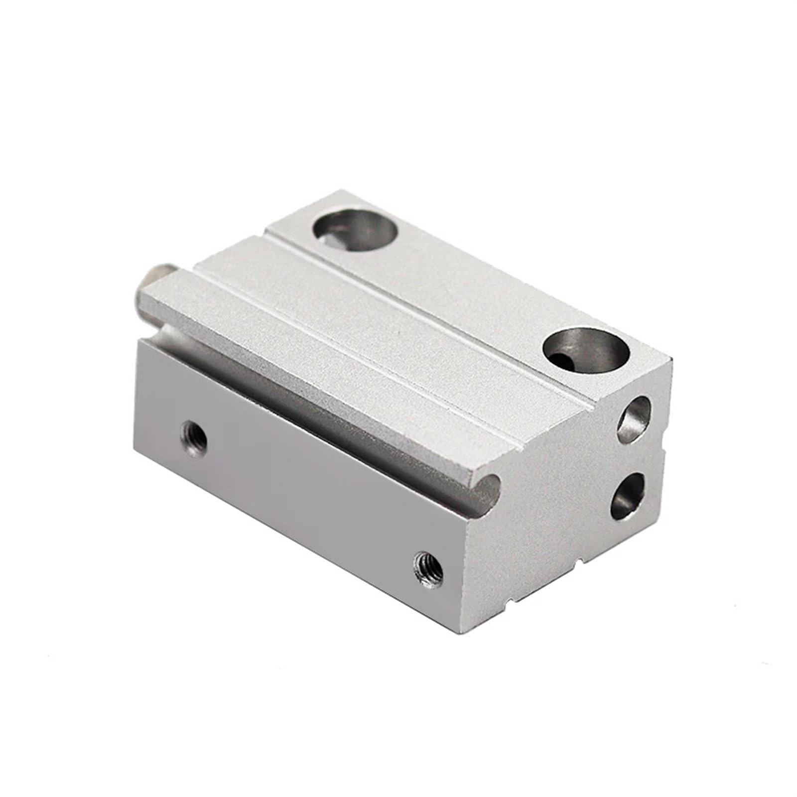 CDUJB Cilindro neumático de aire de doble efecto, mini cilindro de montaje libre, tipo 4 mm, 6 mm, 8 mm, 10 mm de diámetro interior con extremo de varilla roscado hembra, 1 pieza(4mm Stroke,CDUJB 8mm