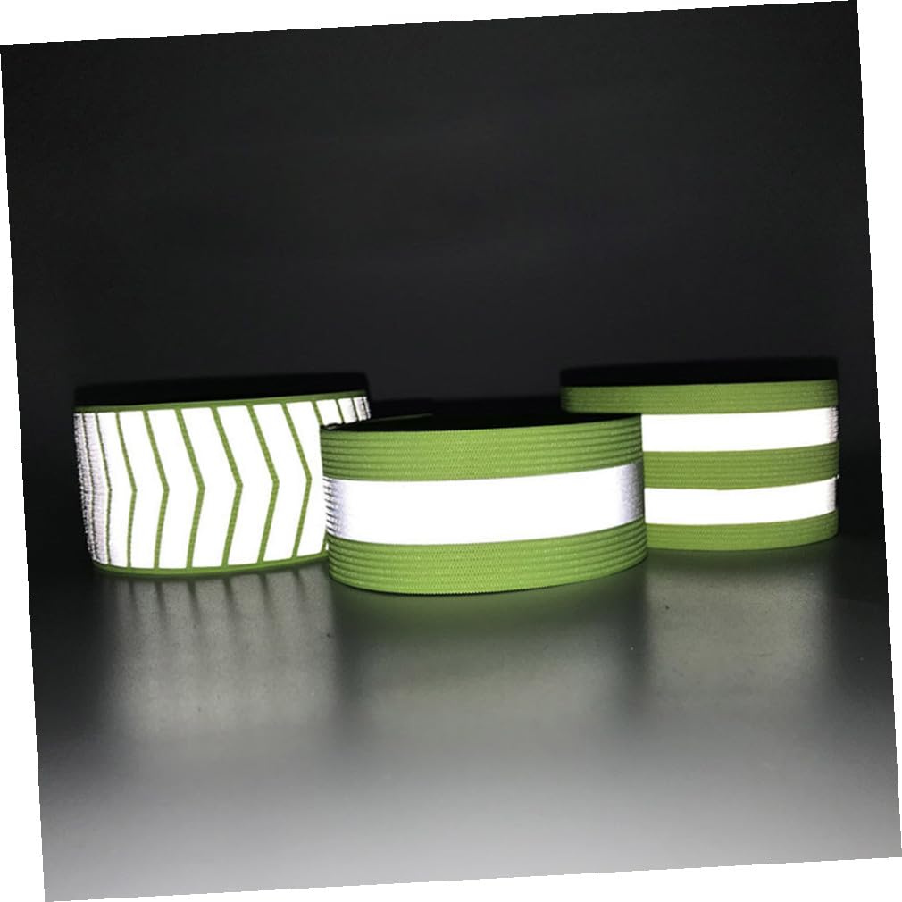 iplusmile Brassard Réfléchissant pour Coureurs Bracelet De Sécurité Fluorescent Lumineux pour La Nuit pour La Course À Pied Le Sport La Visibilité pour Hommes Vert