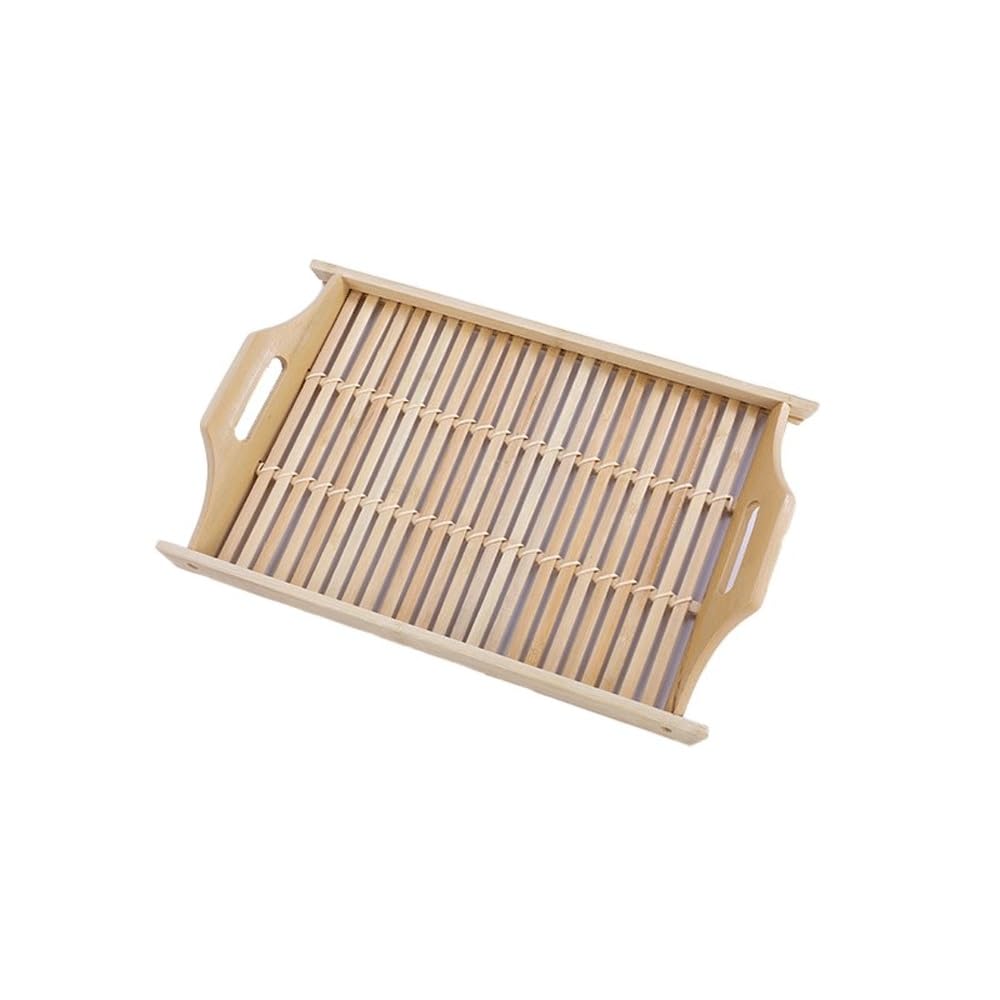 Plateau rectangulaire nordique en bois pour salle à manger, thé, extérieur, légumes, barbecue, après-midi, desserts – Décoration d'intérieur élégante et fonctionnelle