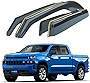 Goodyear Shatterproof in-Channel Window Deflectors for Chevrolet (Chevy) Silverado/GMC Sierra 1500 2019-2023 Crew Cab,Rain Guards,Window Visors,Vent Deflector, Truck Accessories,4pcs- GY003415LP