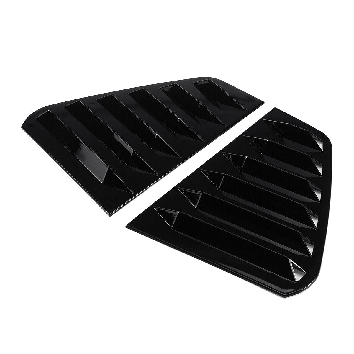 Persianas laterales de coche, para Golf 7 R 7 7.5 2013-2020 Racing Persianas Venecianas Rejilla de ventilación Cubierta Negro