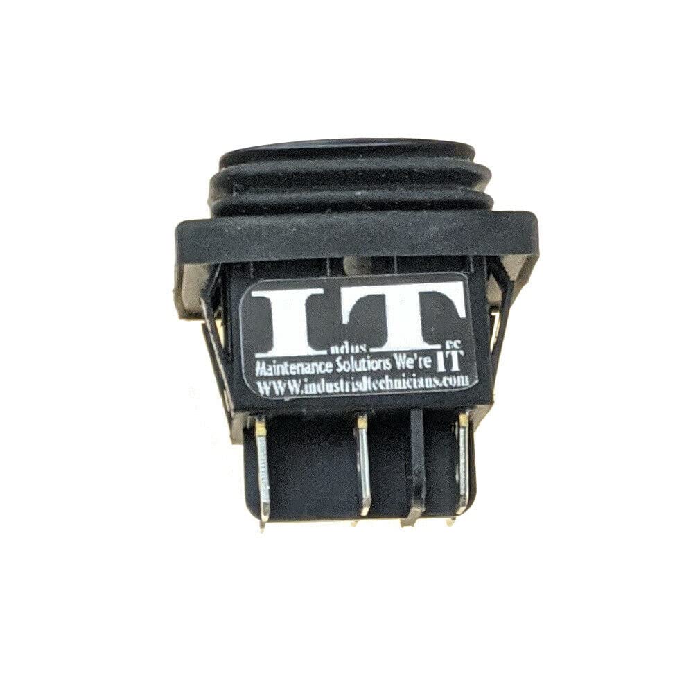IndusTec 20A 12V Maintained - 6 Pin DPDT Rocker Water Proof Reversing Switch Maintained