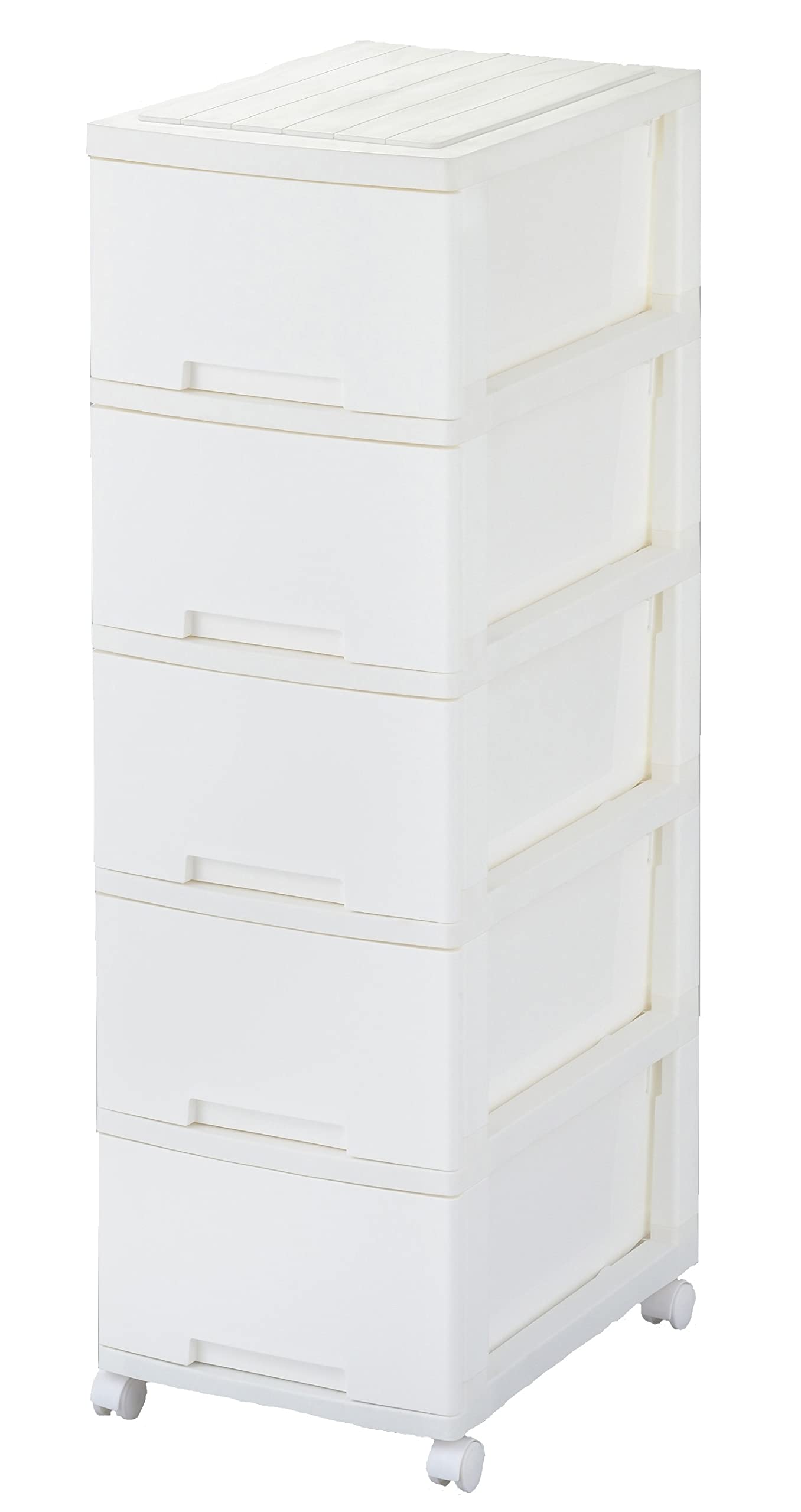 ホワイトプラスチック収納チェスト 5段 746】ホワイトプラスチック収納チェスト 5段 チェスト 3段 押入れ収納