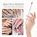 PANA Pure Kolinsky Hair Nail Brush - Round Clear Acrylic Handle (Size 10) - Nail Brush for Nail Application, Nail Extension, Manicure Pedicure Salon Beginner and Professional