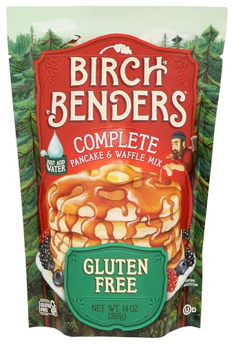 Gluten-Free Pancake and Waffle Mix by Birch Benders,14 Ounce (Pack