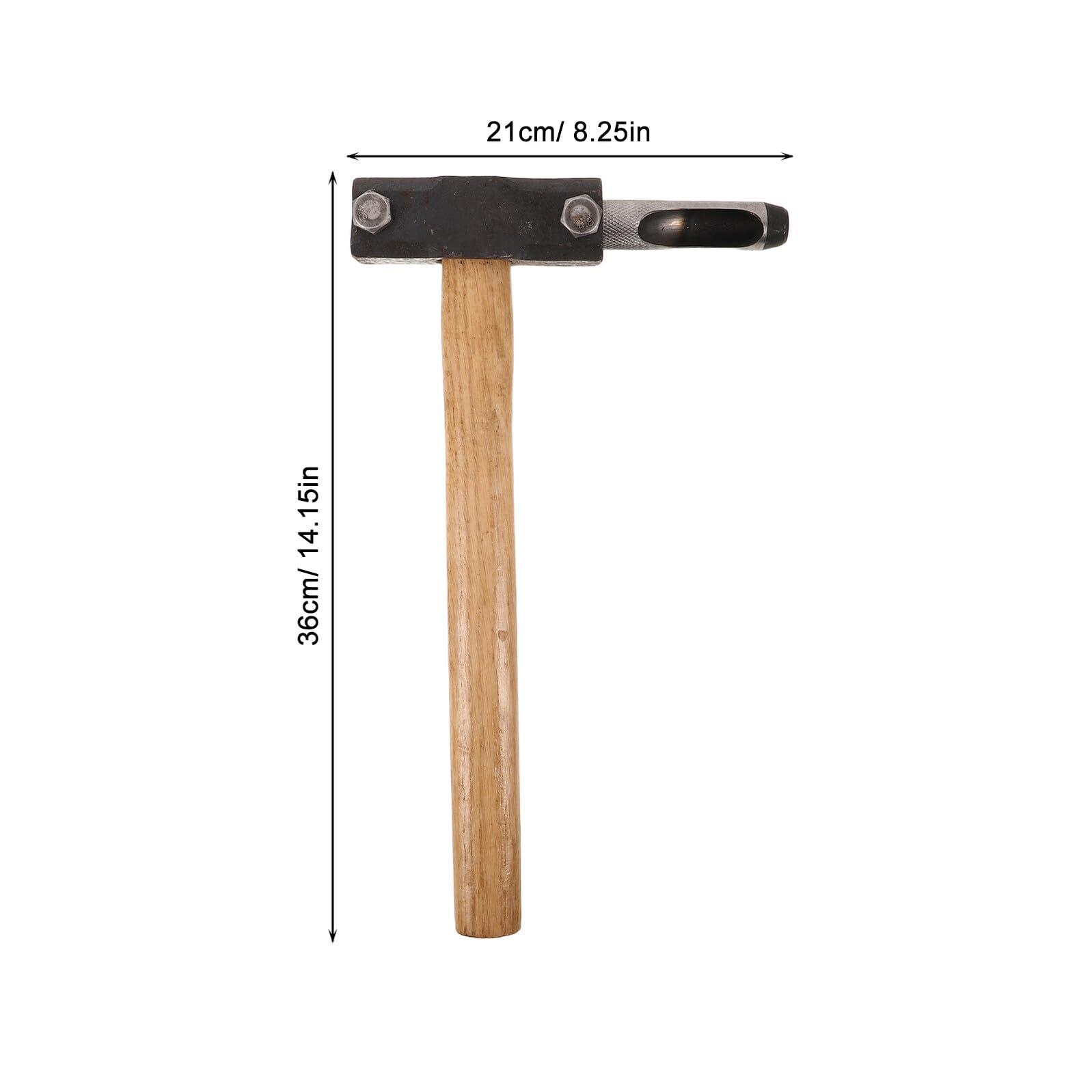 TOYANDONA Martillo para Inoculación de Micelio de Setas Herramienta de Perforación de Troncos de Madera con Mango Ergonómico y Resistente para Cultivo de Shiitake y Oreja de Madera Kit 2