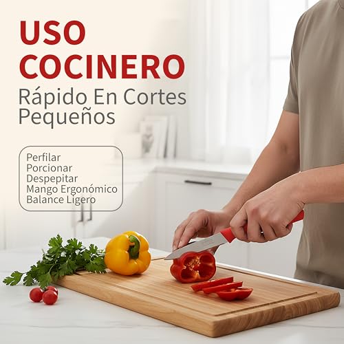 galvxn. Cuchillos Cocina - Cuchillos Mondadores - Gadgets De Cocina - Cuchillos Acero Inoxidable - Juego De 6 Cuchillos De Cocina - Cuchillos Profesionales - Utensilios De Cocina - pack. - imagen 5