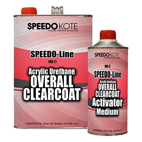 Speedokote Automotive High Gloss Clear Coat Urethane, SMR-21/25 4:1 Gallon Clearcoat Kit. For California, Delaware, or Maryland, order SS-132. Cover