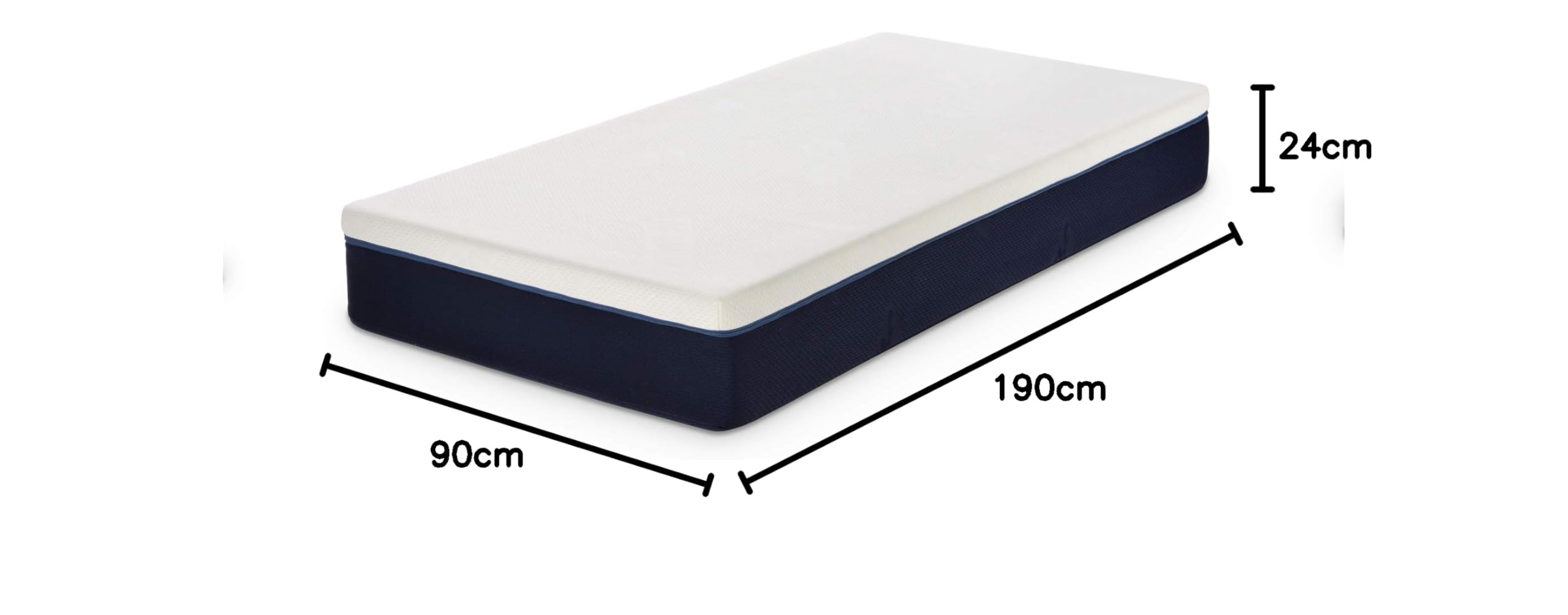Ecus Kids Colchón 90x190 cm Care Junior Infantil Muelles Altura 23 cm