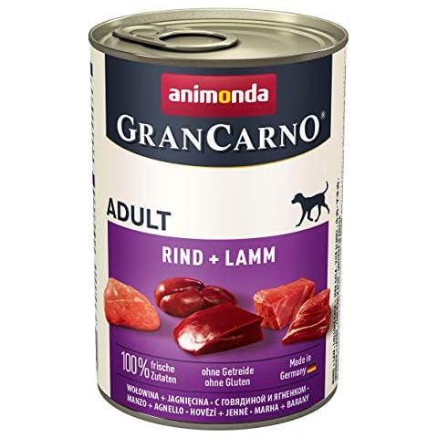 animonda Gran Carno adult Hundefutter, Nassfutter für erwachsene Hunde, Rind + Lamm Cover