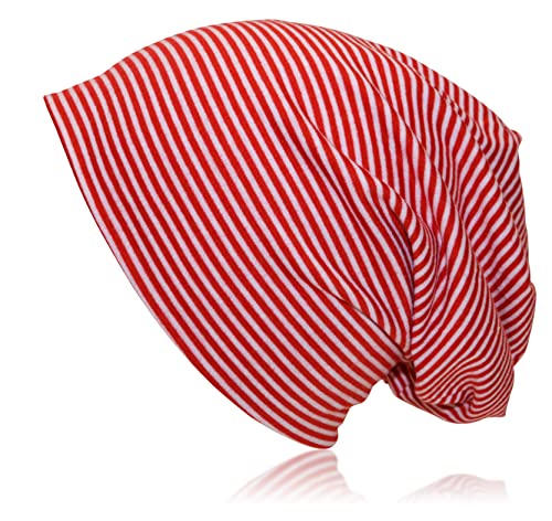 thb Richter Mütze Zweilagig Slouch Beanie Jersey Longbeanie Cap mit...