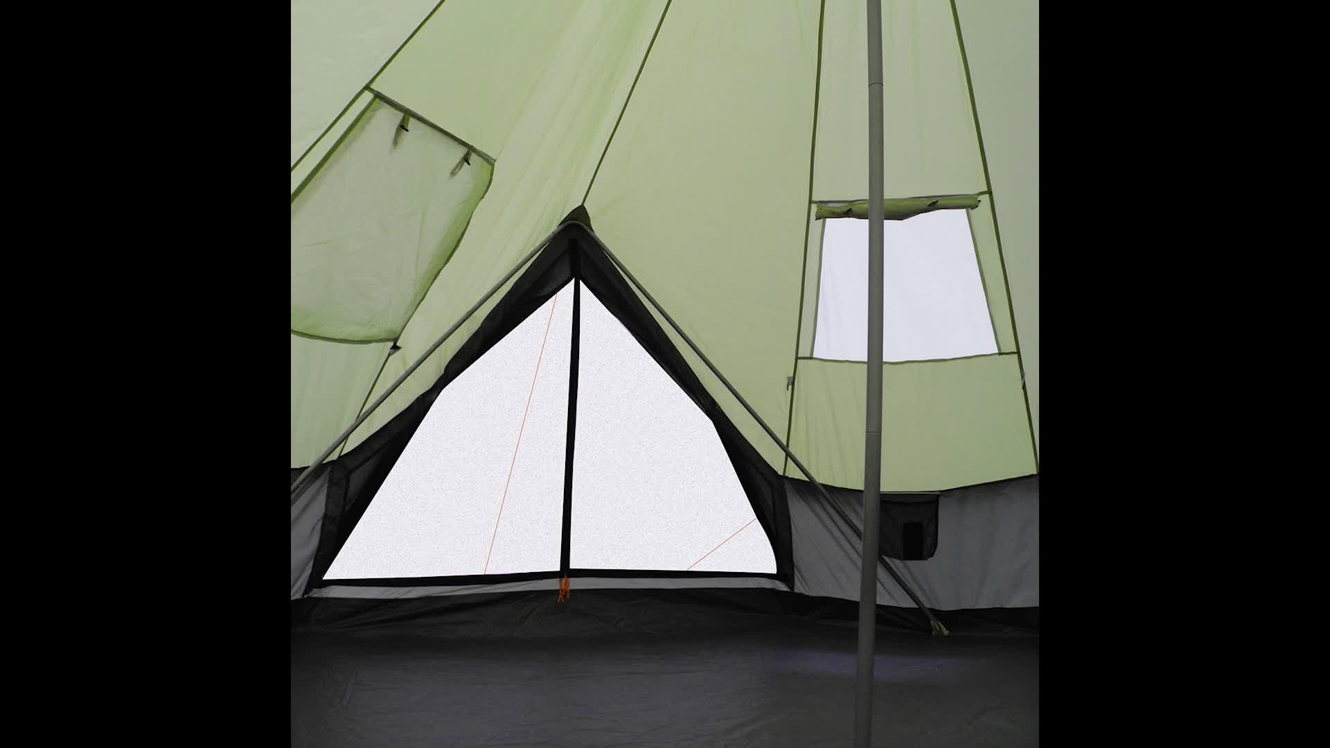 mojave zelt 10T Outdoor Equipment Campingzelt 500 Arona XXL Tipi wasserdichtes 5-10 Mann Rundzelt ansehen Color:VVS Blue Smith I/O Goggle lux