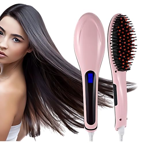 Image of DRUMSTONE HQT-906 Hair Straightener: Fast-Heating Ceramic Straightener with Adjustable Temperature for Effortless, Smooth, and Frizz-Free Hair Styling