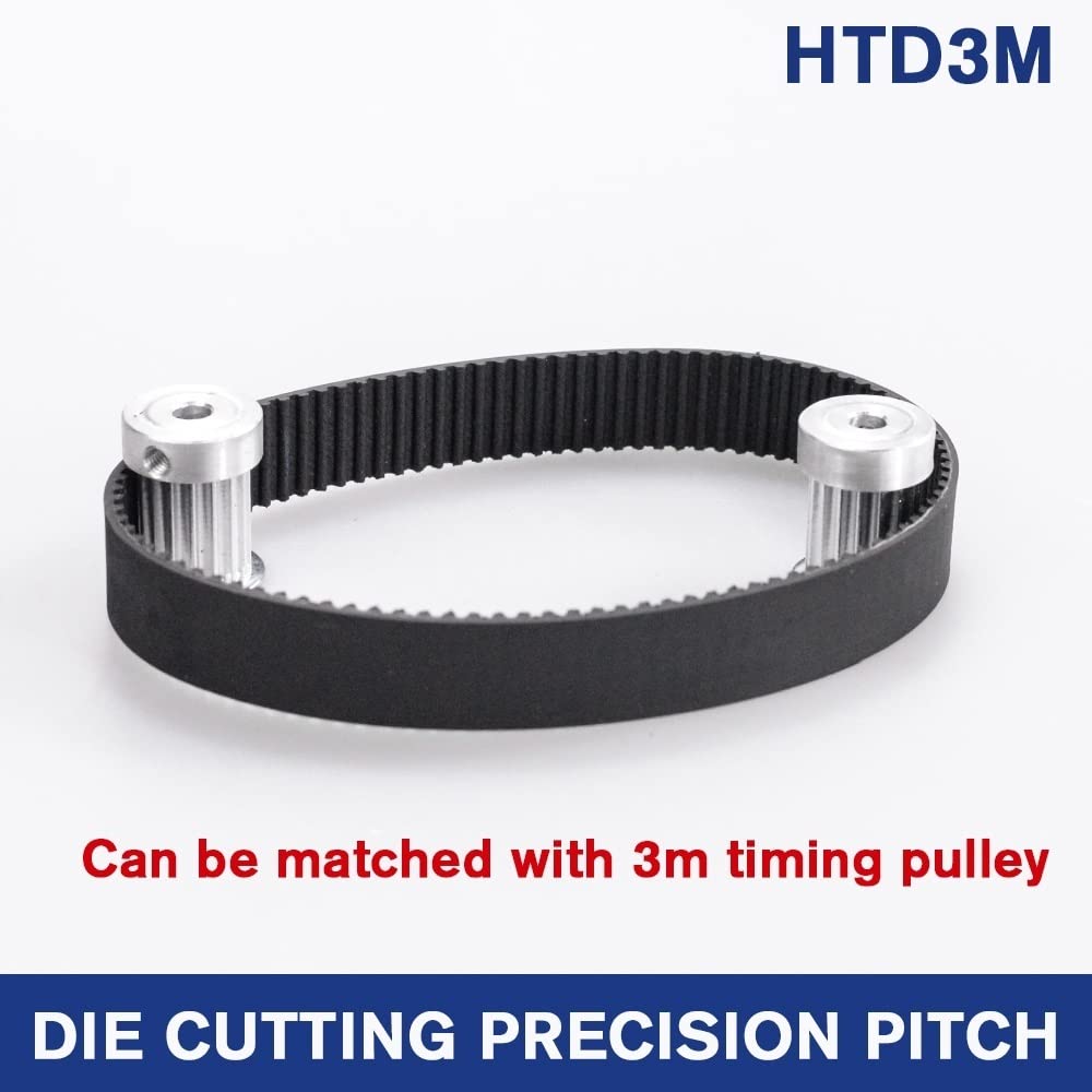 AXWERB Premium. 10 Pezzi HTD 5M Cinture Di Temporizzazione, 395/400/405/410mm Lunghezza 10/15/20/25 Mm Larghezza 5 Mm Cintura Di Puleggia In Gomma In - Foto 8