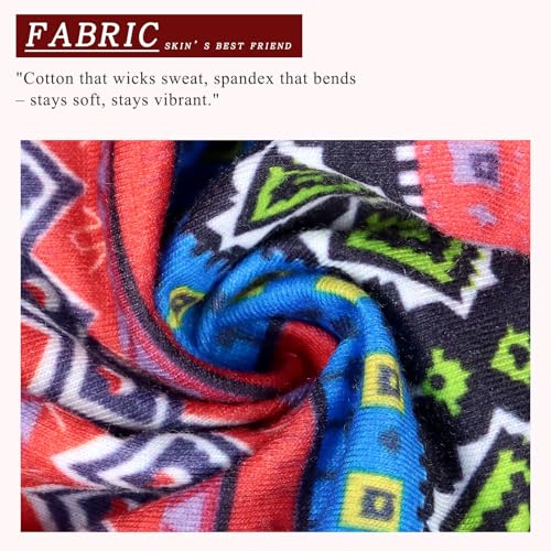 Foto von Stirnband Damen Breite Elastische Weiche Boho Haarbänder Leopard Print Haarschmuck Yoga Sport Haarband Mehrfarbig Haarreifen Damen