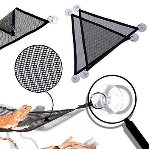 Pinvnby Hammock For Bearded Dragon,Reptile Habitat Lounger Lizard Natural Seagrass Fibers Hammock Jungle Bendable Vines Leaves Tank Decor For Chameleon Hermit Crabs Gecko Snakes(4Pcs) #TOP5