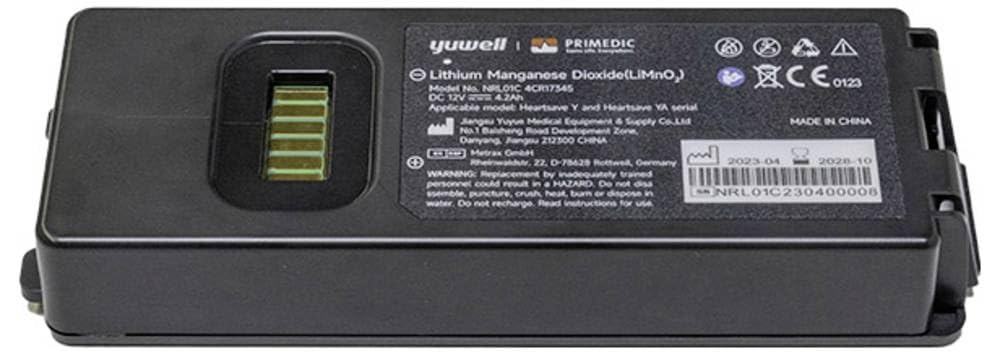 Primedic HeartSave Y/YA Long-Term LiMnO2 Replacement Battery