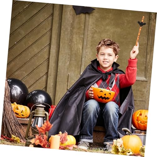 Set de 50 Pitillos de Papel Negro para Fiesta de Halloween miniatura 4