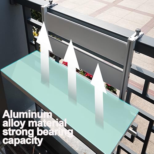 Table pliante murale balcon en structure durable pour patio et jardin