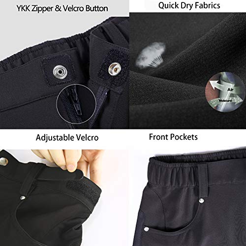 image for XKTTAC Men's Outdoor Quick Dry Lightweight Stretchy Shorts for Hiking,