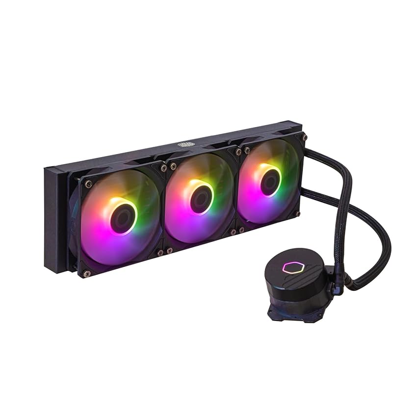 Immagine del prodotto Cooler Master MasterLiquid 360L Core ARGB Dissipatore a Liquido per CPU - Pompa Gen S a Doppia Camera, Radiatore Superiore e Ventole ARGB da 120 mm, Staffe LGA 1700 e AM5 - Nero