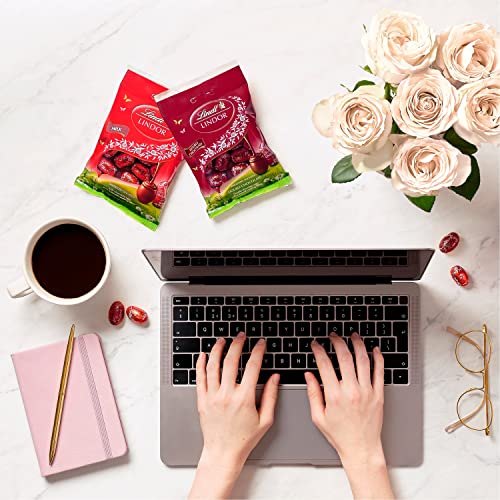 Lindt LINDOR Double Chocolate Mini Eggs Bag, 80g - Perfect Easter Treat - met LINDOR Double Chocolate mini eieren met een gladde smeltvulling met pure chocolade - Image 5