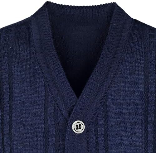 Lilax Baby Boy Cable-Knit Basic Knit Cardigan Sweater