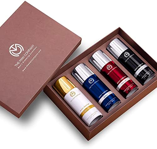 The Man Company Multifaceted No Gas Deodorant Set | Bleu, Blanc, Noir, Rouge | Body Spray Perfume for Man | Premium Long Lasting Fragrance | Anniversary fragrance gift set | Luxury Gift Kit - (120ml *4) |